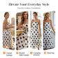 👗🔥 50% RABATT ✨ Elegantes trägerloses Tupfen-Stufenkleid – fließend, feminin & perfekt für den Sommer ☀️💫