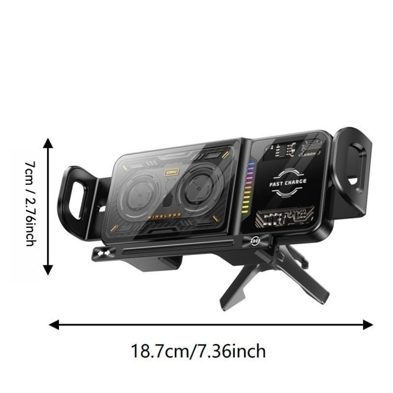 🔋 LIMITED-TIME 50% RABATT! ⚡ Kabelloser Auto-Schnelllader 15W – Motorisierte Drehung, Automatische Klemmarme ✨