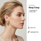 👂💎 50% RABATT! Elegante funkelnde Herz-Hoop-Ohrringe – Zarter Glamour mit romantischem Twist für jeden Anlass ✨