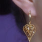 👂💎 50% RABATT! Elegante funkelnde Herz-Hoop-Ohrringe – Zarter Glamour mit romantischem Twist für jeden Anlass ✨