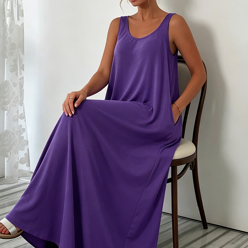 🌼2026 Neue Kollektion🌼 Damen Ärmelloses Lässiges Maxikleid 💃