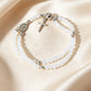 🌷💝 50% RABATT! Elegantes Doppeltes Gebetsperlenarmband mit Kreuz – Stilvoll & voller Glauben!
