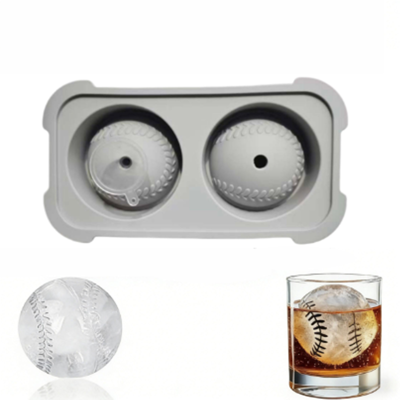 ⚾ 50% RABATT! 🥃 Coole Baseball-Eiskugeln – Lebensmittelechtes Silikon, Langsames Schmelzen & Perfekt Für Whiskey, Cocktails & Partygetränke 🎉