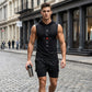 ⌛ Nur noch 1 Woche – 50 % auf alles ⏰Herren Sport-Set – ärmelloses Hoodie & Shorts – atmungsaktiv, schnelltrocknend & bequem 🏃‍♂️💪