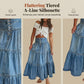 💙 50% RABATT+Versandkostenfrei! 👗 Damen Hochbund Stufenrock A-Linie Denim Maxirock – Figurumschmeichelnd, müheloser Chic & perfekt für jeden Tag 🌿