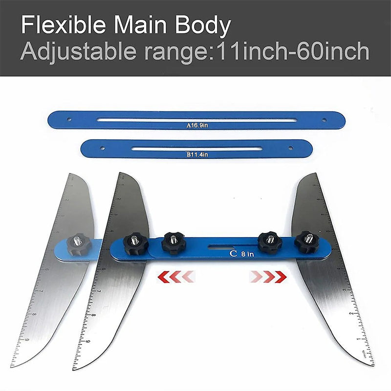 📢📢50% Rabatt  !!!📏🧰 Multifunktionales Treppenlineal – Klappbar, präzise & vielseitig – ideal für Heimwerker, Maßnehmen & Bastelprojekte