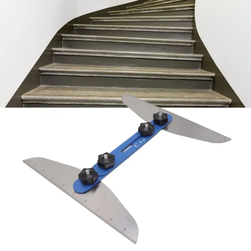 📢📢50% Rabatt  !!!📏🧰 Multifunktionales Treppenlineal – Klappbar, präzise & vielseitig – ideal für Heimwerker, Maßnehmen & Bastelprojekte