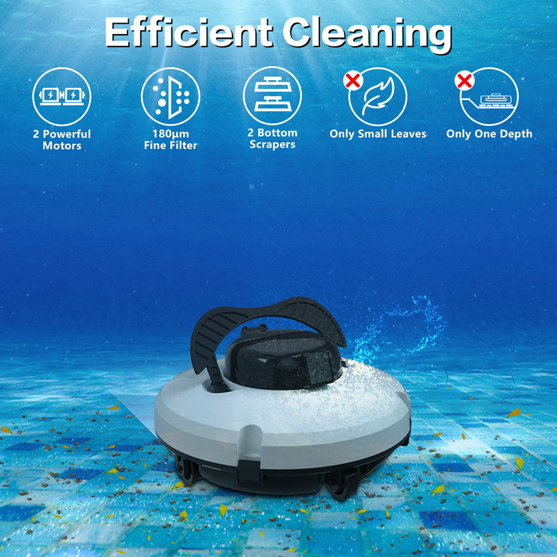 🤖 50% RABATT! 💧 Kabelloser Roboter-Poolreiniger – Automatisch, leistungsstark & für Boden, Wände & Wasserlinie 🏊
