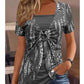 👕 LIMITED-TIME 50% RABATT! ✨ Retro Leoparden-Top – Eckiger Ausschnitt, 2-teilig Look ✨