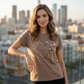 ✨🔥Lässiges Damen-Oberteil mit Kurzarm und Print