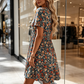 🌸 LIMITED-TIME 50% RABATT! ✨ Sommerkleid Damen – Blumenmuster, V-Ausschnitt, Leicht ✨
