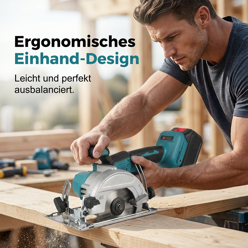 ⚡🛠️【Limitiertes Angebot:  50% RABATT!】 Hochgeschwindigkeits-Akku-Kreissäge mit bürstenlosem Motor – Leistungsstark, kabellos & präzise