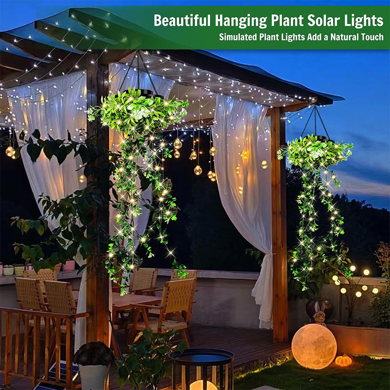 💎50% Rabatt✨🔥Solarbetriebene Hängelampe aus Milangras🌿Gestalte deinen eigenen gemütlichen Garten💡