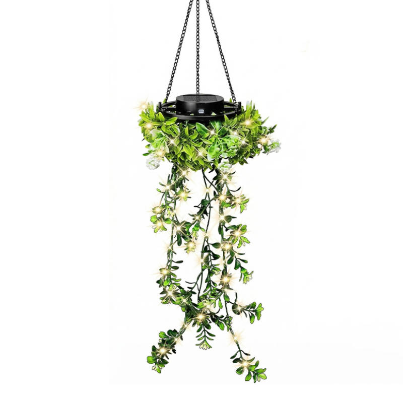 💎50% Rabatt✨🔥Solarbetriebene Hängelampe aus Milangras🌿Gestalte deinen eigenen gemütlichen Garten💡