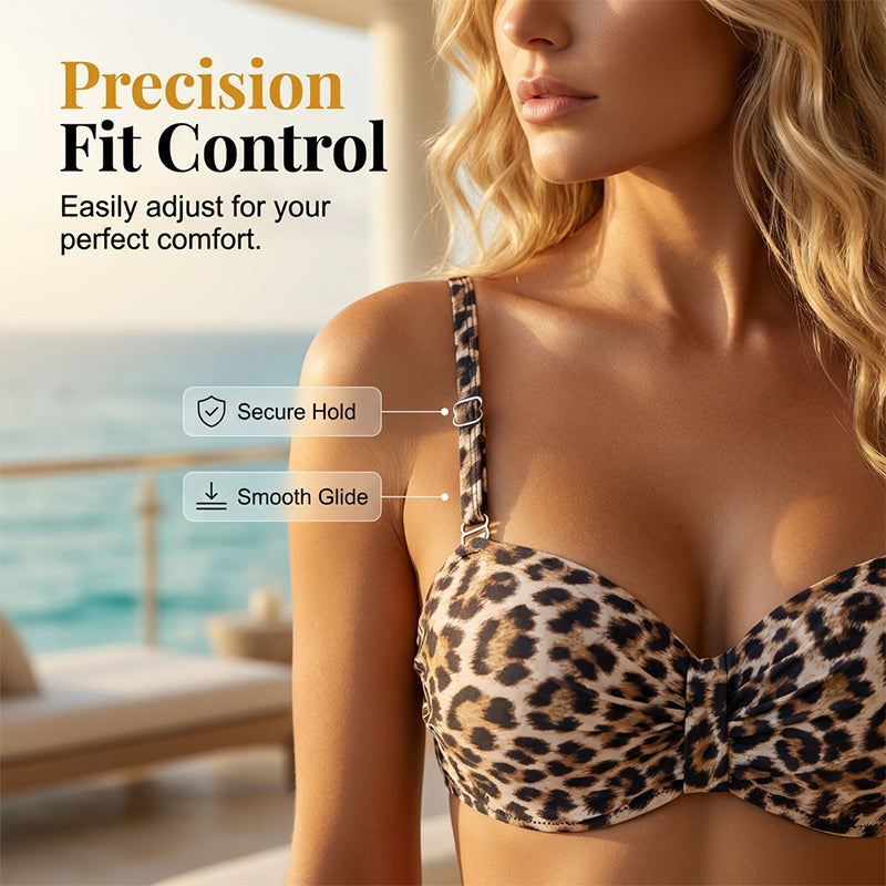 👙Damen-Bikini-Set mit hoher Taille – Oberteil und Unterteil