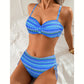 👙Damen-Bikini-Set mit hoher Taille – Oberteil und Unterteil