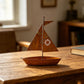 📢📢 50 % Rabatt!! ⏰⛵ Rustikaler Metallpflanzkübel – Segelboot-Design