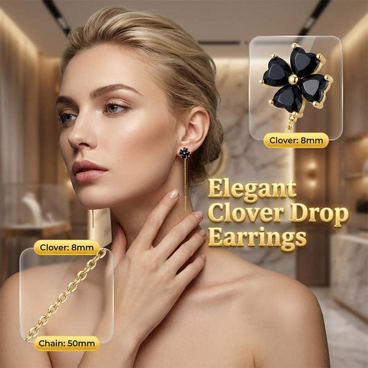 ⏰ 50 % RABATT – Nur für kurze Zeit ✨ Elegante Ohrstecker mit vierblättrigem Kleeblatt
