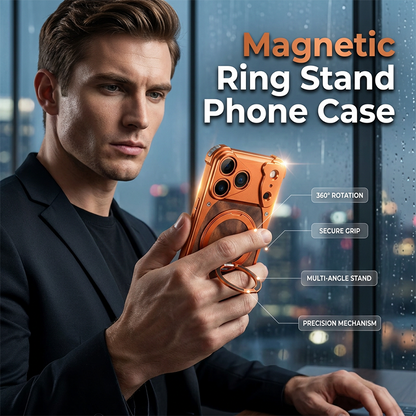 📱 50% RABATT! 💍 Minimalistisches Handycase mit drehendem Ringständer – Schlank, griffsicher & praktisch für sicheren Halt und Medienkonsum unterwegs ✨