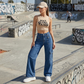 🔥⏰ NUR HEUTE: -50% 👖 Elegante Workwear Wide-Leg Jeans – modern, bequem & perfekt für jeden Look ✨