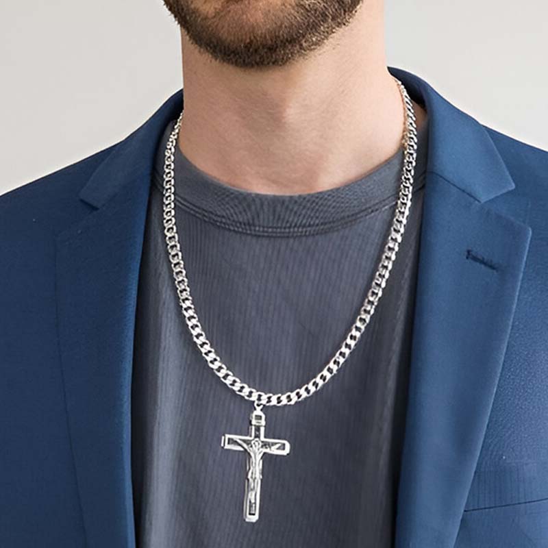 ✨ HALBPREIS AKTION 💥 Herren Kreuzkette ⏰ zart, hochwertig & modern – perfektes Geschenk oder Upgrade für deinen Style 👑