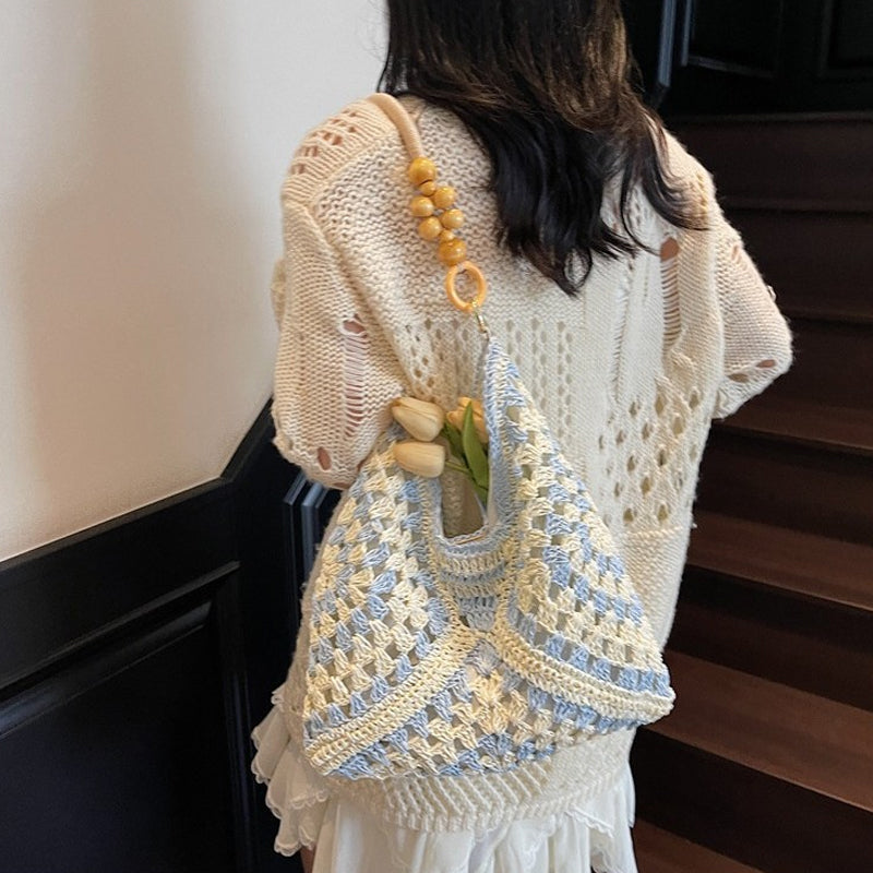 👜✨ Handgewebte Tragetasche mit Innenfutter – natürlich, stabil & alltagstauglich