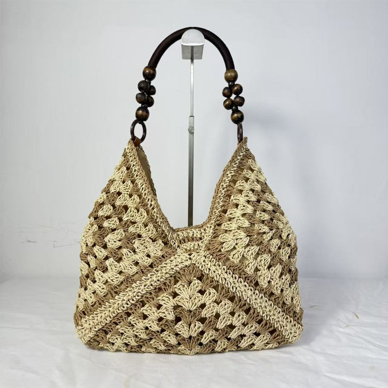 👜✨ Handgewebte Tragetasche mit Innenfutter – natürlich, stabil & alltagstauglich