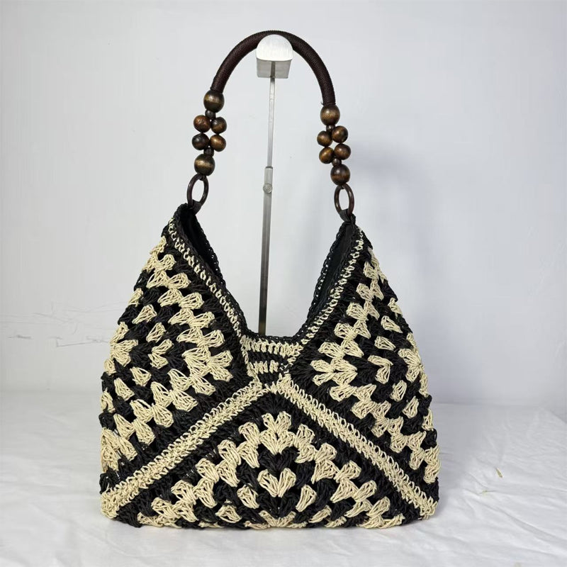 👜✨ Handgewebte Tragetasche mit Innenfutter – natürlich, stabil & alltagstauglich