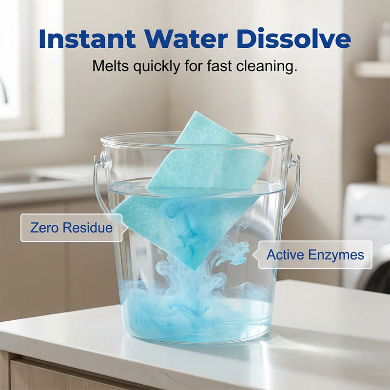 🧹🥳 SCHLUSSVERKAUF 2026 – 50% RABATT! Wasserlösliche Bodenreinigungstücher, 120 Stück – Kein Abmessen, glänzende Böden – Über 50.000 verkauft ✨