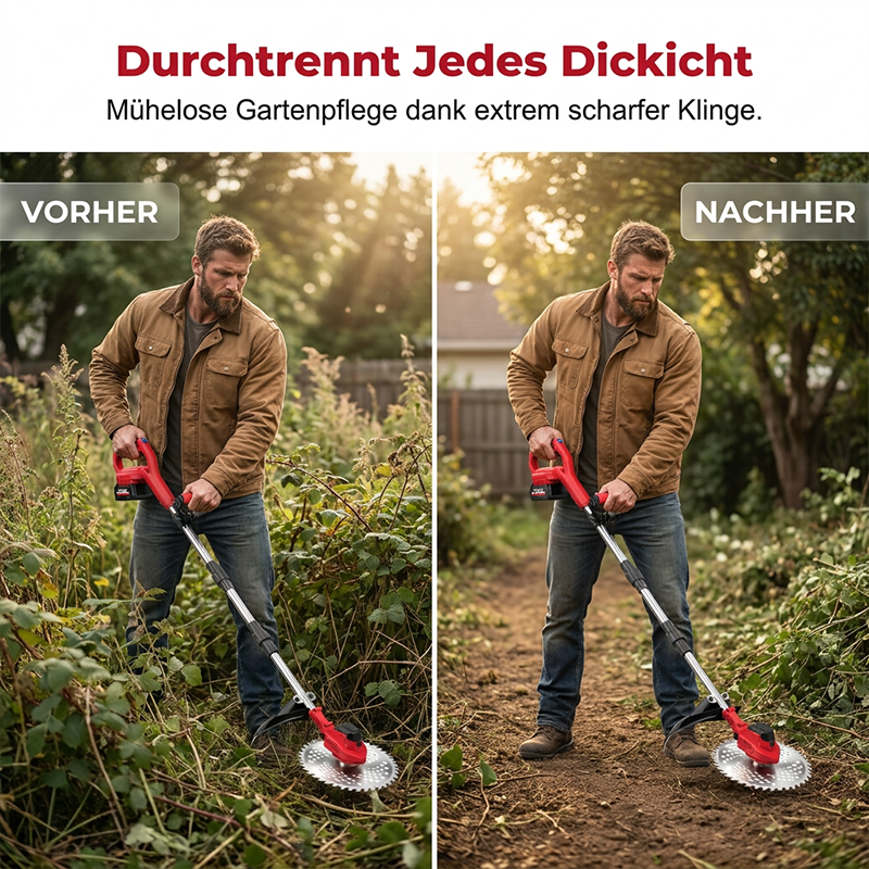 🔥Nur 50% Rabatt⚡Kabelloser elektrischer Rasentrimmer mit bürstenlosem Motor🌿