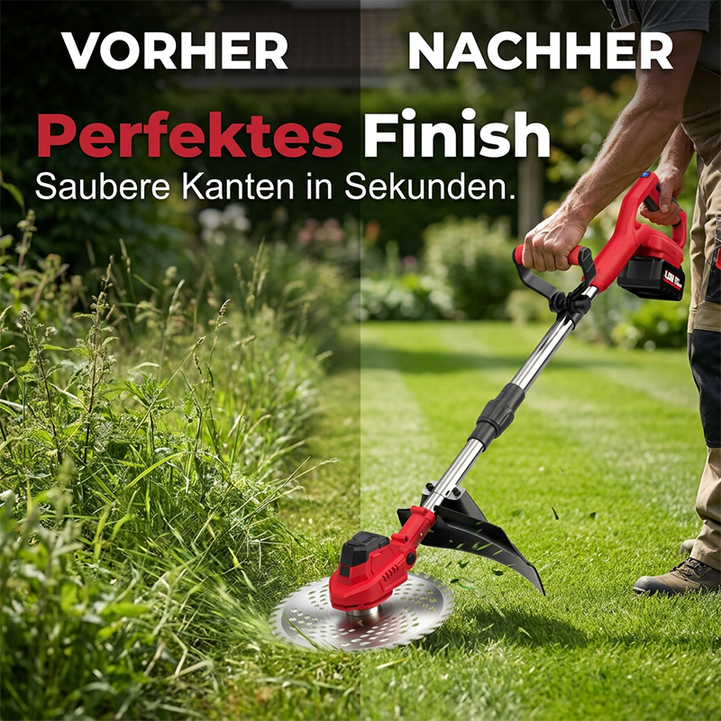 🔥Nur 50% Rabatt⚡Kabelloser elektrischer Rasentrimmer mit bürstenlosem Motor🌿