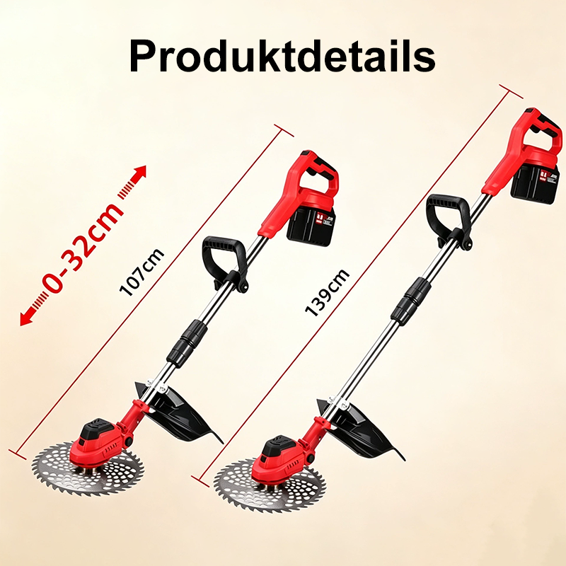 🔥Nur 50% Rabatt⚡Kabelloser elektrischer Rasentrimmer mit bürstenlosem Motor🌿