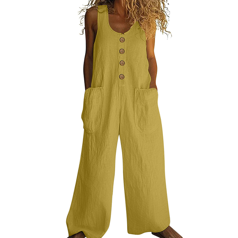 🔥 NUR JETZT: -50% 👖 Bequemer Damen Jumpsuit 💥 weiter Schnitt, leicht & ideal für Alltag & Urlaub ☀️