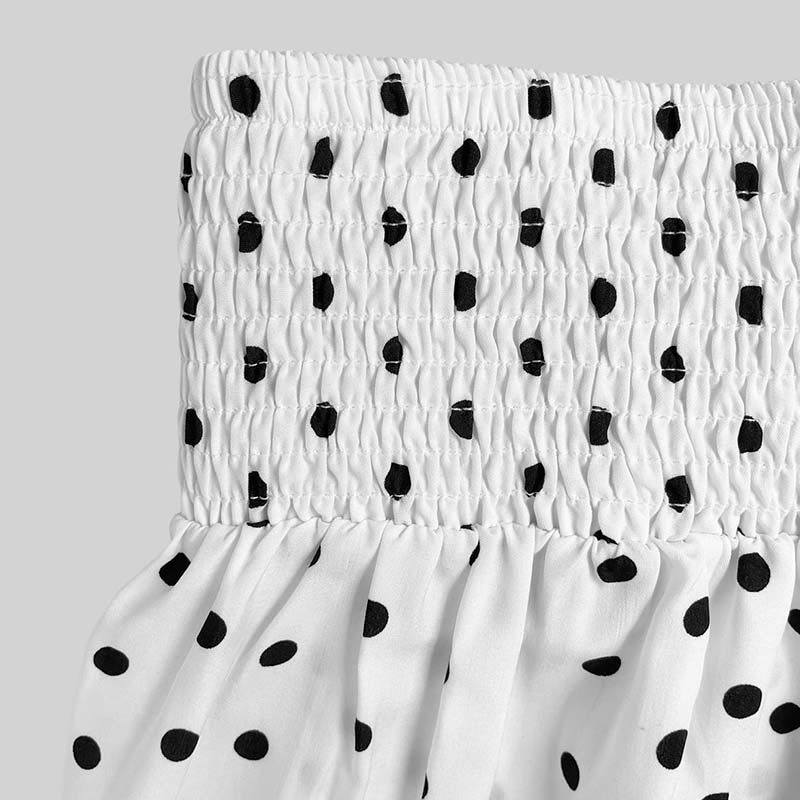 👗🌞 Schulterfreier Damen-Zweiteiler mit Polka Dot – romantisch, luftig & perfekt für heiße Tage, jetzt −50%