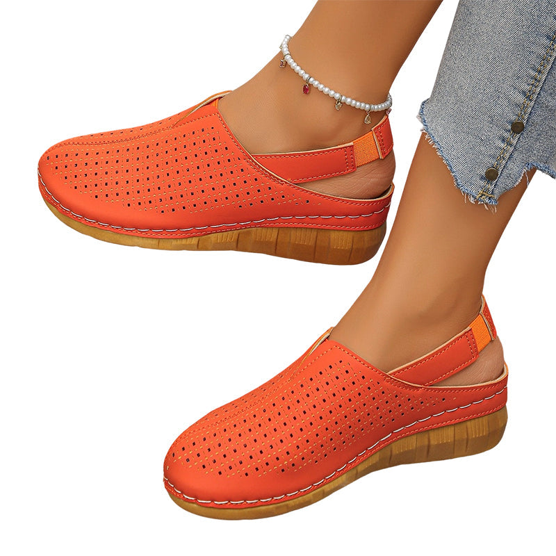 🔥 Letzter Tag! 50% Rabatt Damen Slingback Keilsandalen 🩷 Atmungsaktiv & bequem für den Sommer