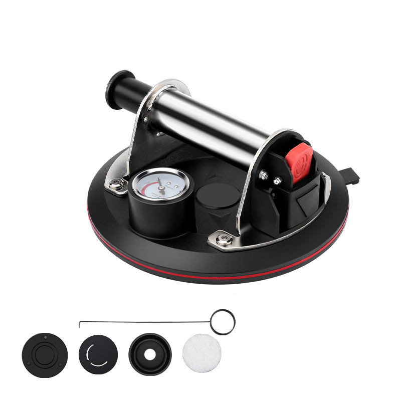 🪟 50% RABATT! 📏 8-Zoll Vakuum-Saugnapf mit Manometer für Glas – Geprüfte Saugkraft, griffiger Griff & Anzeige bei Druckverlust – ideal für Fliesen, Glasscheiben oder glatte Oberflächen im Bau- und Heimwerkerbereich 🔧