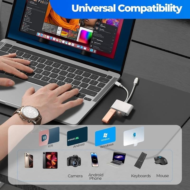 ⚡💾 3-in-1 USB-C Speicherkartenleser – für Handy, Laptop & Android, 480 Mbit/s, plug & play, jetzt −50%