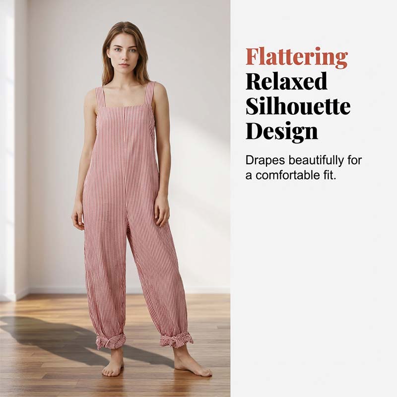 👗🌸 Lässiger gestreifter Overall mit schmalen Trägern – perfekt für Sommer & Urlaub, jetzt −50%