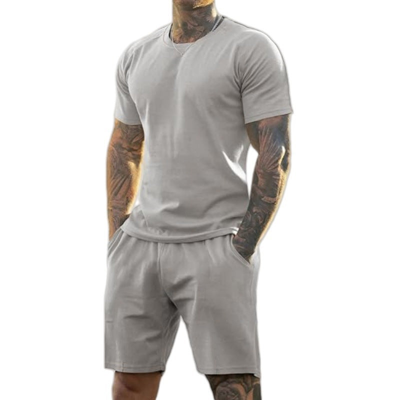 🏃‍♂️🔥 2-teiliges Sport-Set für Herren – T-Shirt + Shorts, atmungsaktiv & bequem, jetzt −50%