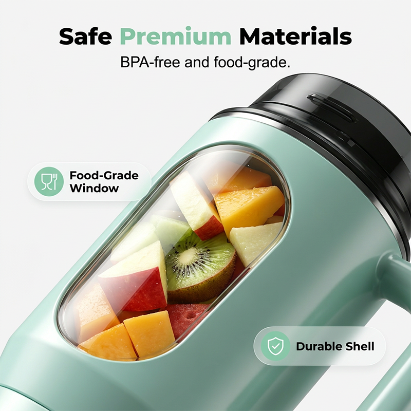 🥤✨ Tragbarer Mixer 580 ml mit Griff – USB wiederaufladbar, für Smoothies & Shakes, jetzt −50%