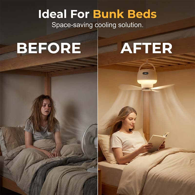 ⏰ Zeitlich begrenztes Angebot: 50 % Rabatt!💡Tragbarer USB-Deckenventilator mit LED-Beleuchtung