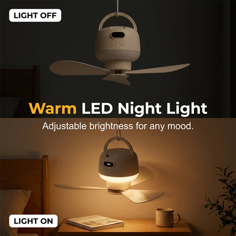 ⏰ Zeitlich begrenztes Angebot: 50 % Rabatt!💡Tragbarer USB-Deckenventilator mit LED-Beleuchtung