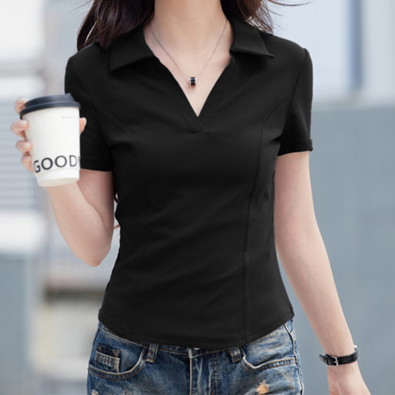 👕✨ Damen T-Shirt mit kurzen Ärmeln – Slim Fit, atmungsaktiv & perfekt für heiße Tage, jetzt −50%