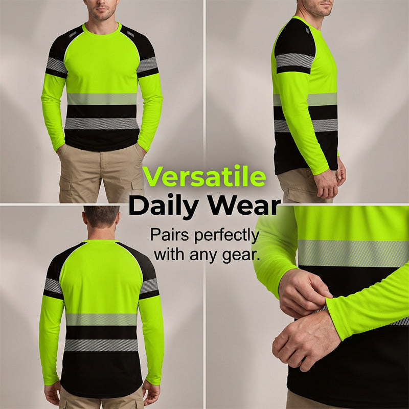 👕 50% RABATT! 🏃‍♂️ Sportliches Herren-Longsleeve – Feuchtigkeitsableitend & mit dezentem Print – Perfekt für aktive Tage, Joggen oder Freizeit – atmungsaktiv und bequem 🌿