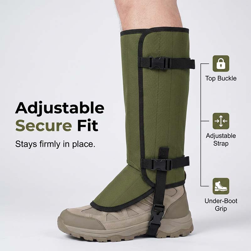 🥾 50 % Rabatt – Wasserdichte Wander-Gamaschen – robust, atmungsaktiv & schützt vor Schlangenbissen, Dornen & Nässe – ideal für Outdoor, Trekking & Arbeit ⛰️