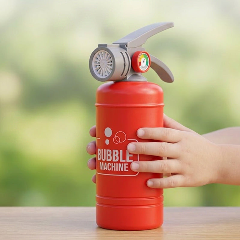 🎈 Feuerlöscher-Bläsemaschine für Seifenblasen – lustiges Spielzeug für Kinder, sicher & kreativ 🔥🧯
