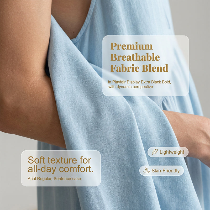 Sommerliches Maxikleid für Damen mit Neckholder und V-Ausschnitt