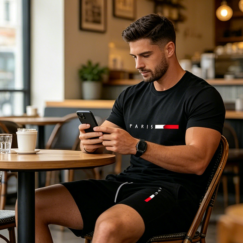 👕 50% RABATT! 🩳 2-teiliges Set aus bedrucktem Oberteil & Shorts für Herren – Leicht & atmungsaktiv – Perfekt für Strand, Urlaub oder heiße Sommertage – lässiger Look mit Komfort ☀️