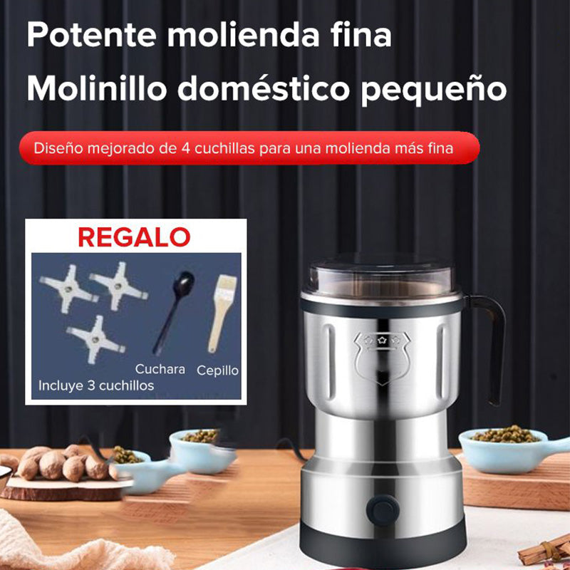 🌶️⚡ 50% RABATT! Multifunktionale elektrische Mühle – Für Gewürze, Kaffee, Kräuter & Nüsse – Edelstahl-Klingen, per Knopfdruck mahlen ✨