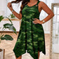 👗50% RABATT! 🌿 Damen ärmelloses Kleid mit asymmetrischem Saum im Camouflage-Look – Locker, frech & perfekt für einen lässigen Streetwear-Look ✨